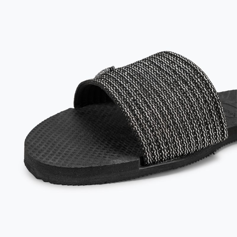 Women's slides Havaianas You Malta Metallic black 7