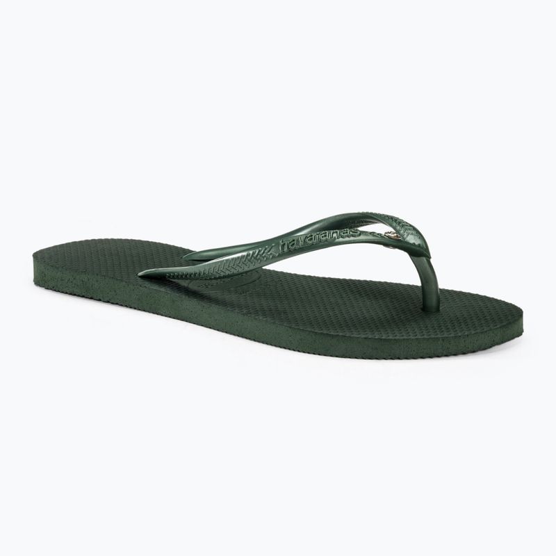 Women's Havaianas Slim Crystal Sw II flip flops olive green