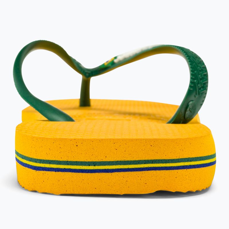 Havaianas Brasil Logo flip flops pop yellow 6
