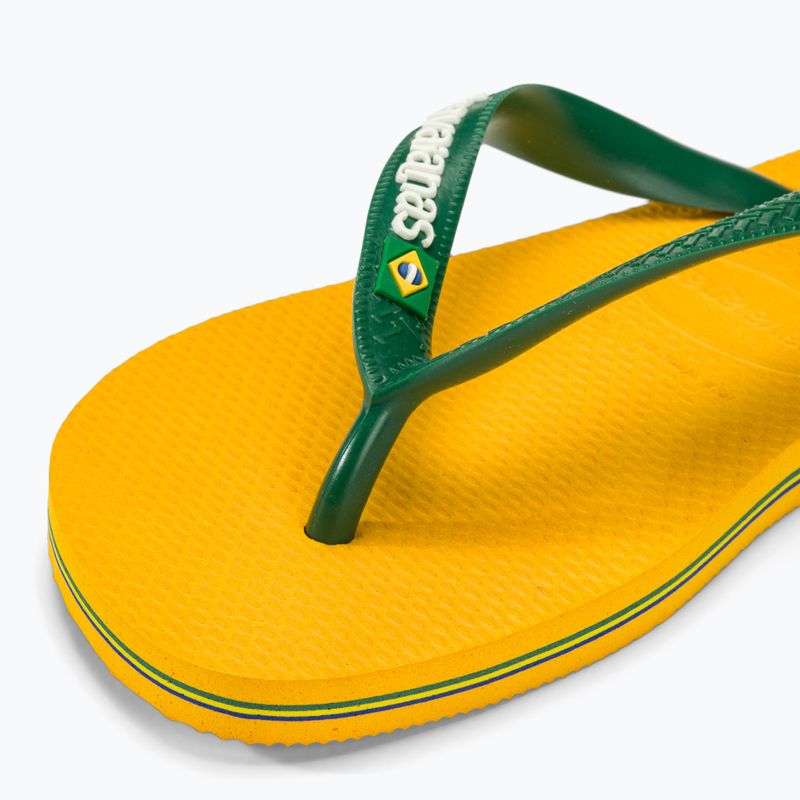 Havaianas Brasil Logo flip flops pop yellow 7