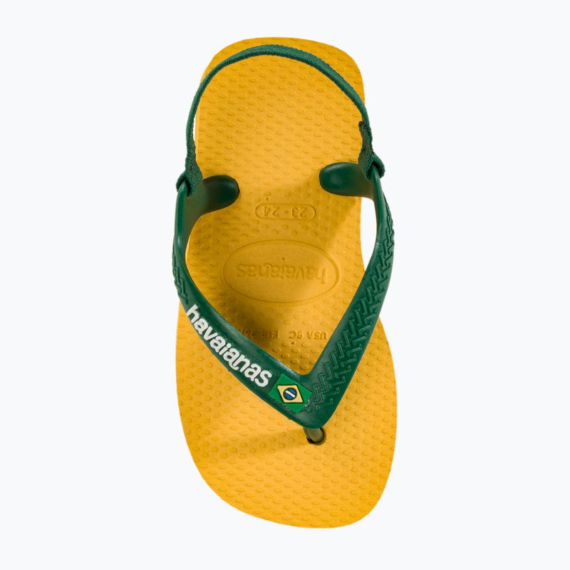 Havaianas Baby Brasil Logo II sandals pop yellow / amazon 6