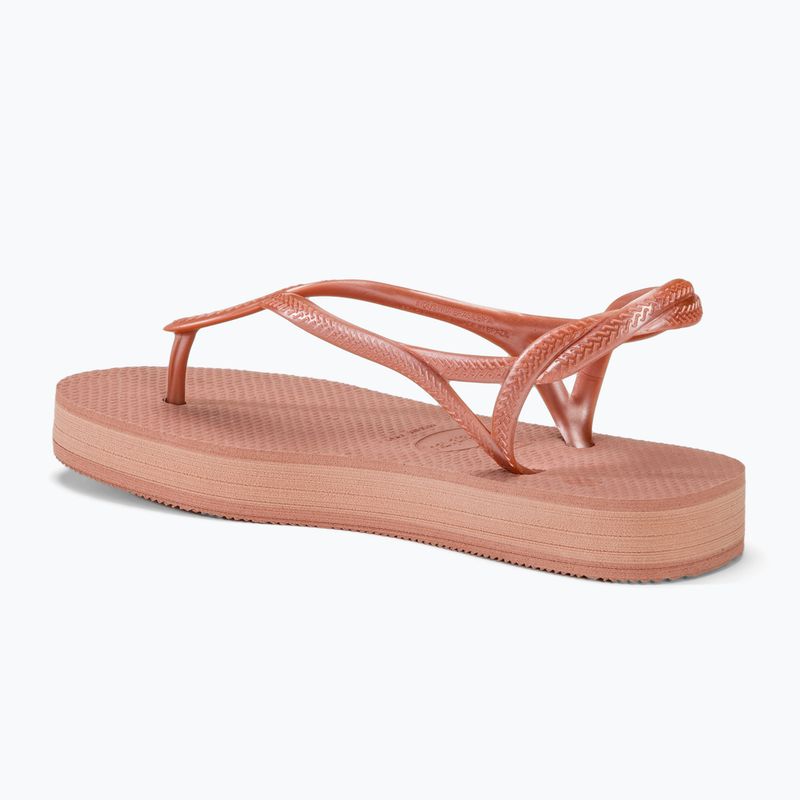 Women's Havaianas Luna Flatform crocus rose sandals 3