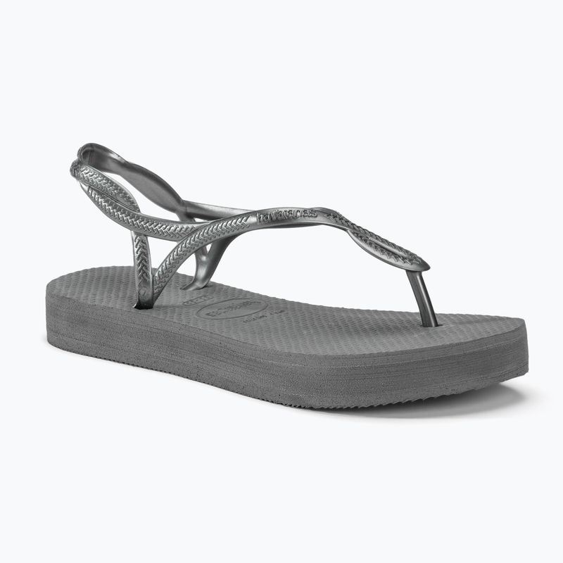 Women's Havaianas Luna Flatform grey steel sandals