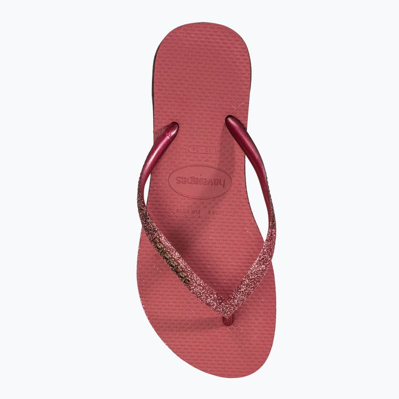 Women's Havaianas Slim Sparkle II flip flops pau brasil 5