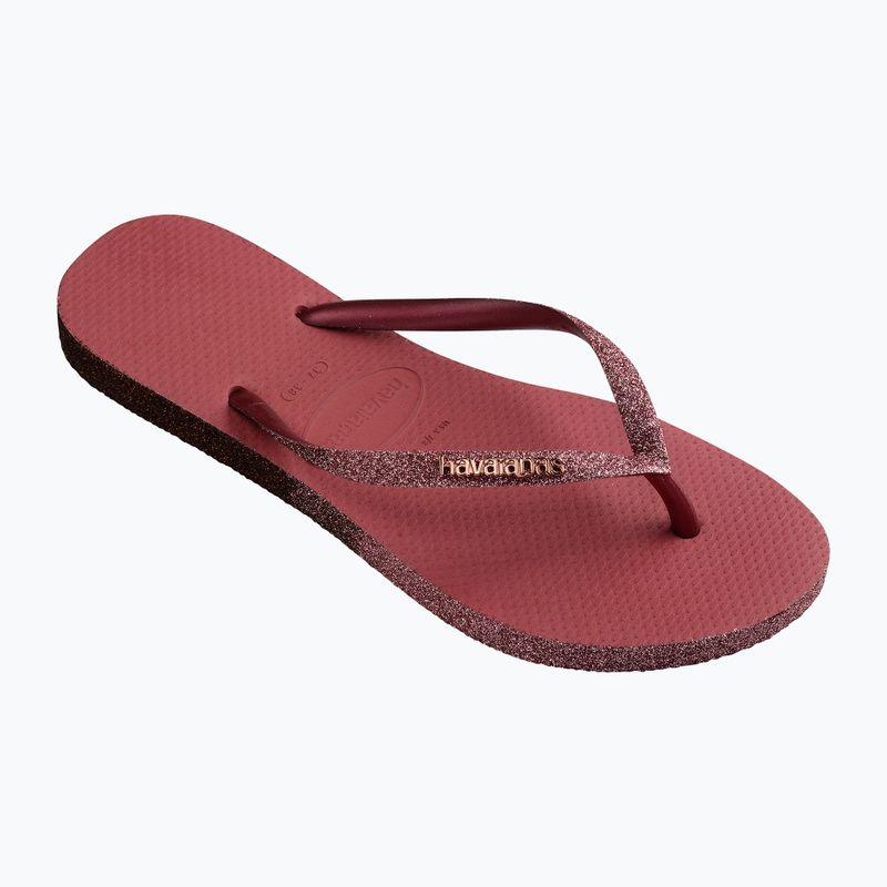 Women's Havaianas Slim Sparkle II flip flops pau brasil 9