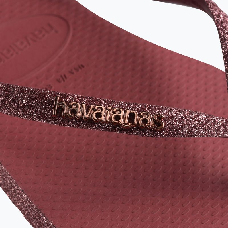 Women's Havaianas Slim Sparkle II flip flops pau brasil 14