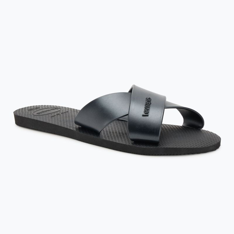 Women's flip-flops Havaianas Aqua Metallic black