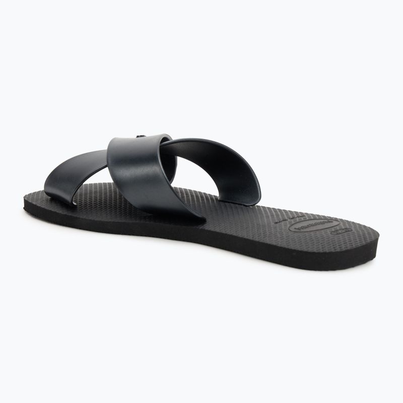 Women's flip-flops Havaianas Aqua Metallic black 3