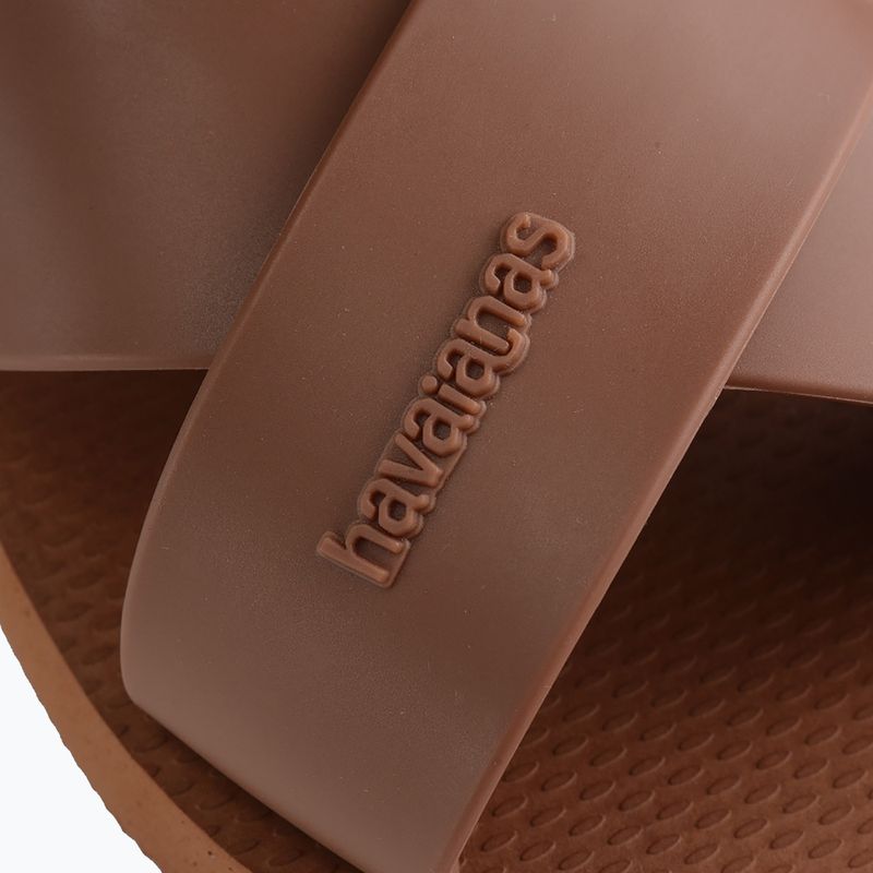 Women's Havaianas Aqua rust flip-flops 6