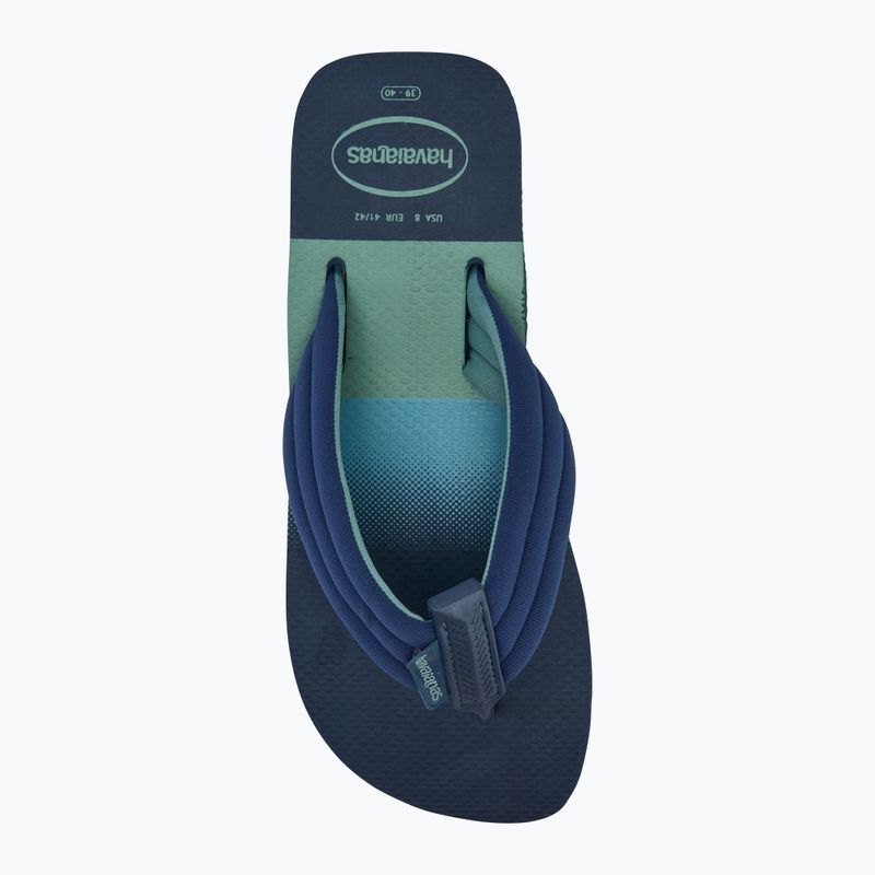 Men's Havaianas Urban Print indigo blue flip flops 5