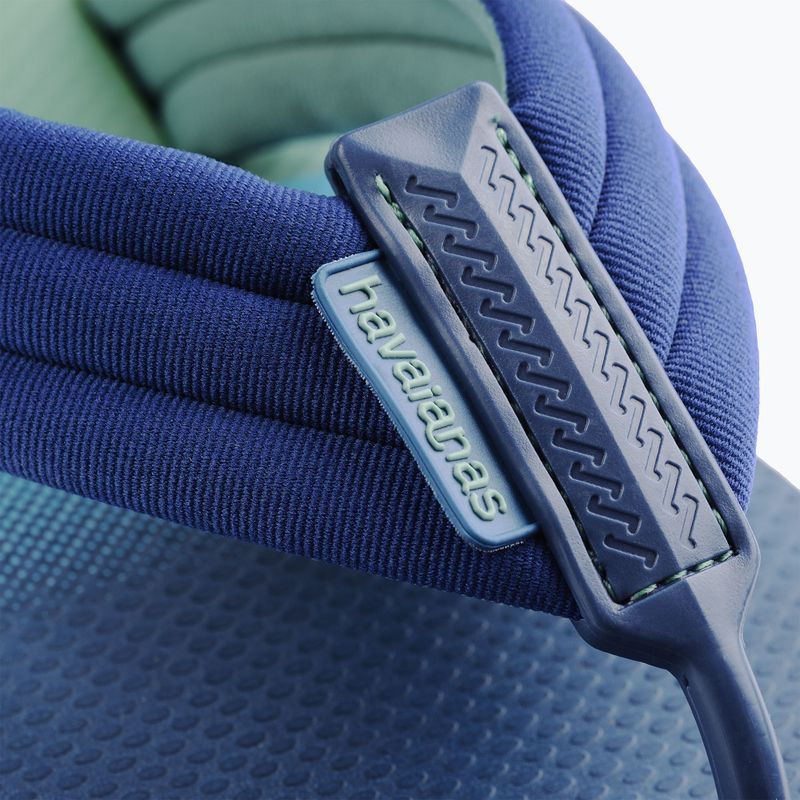 Men's Havaianas Urban Print indigo blue flip flops 12