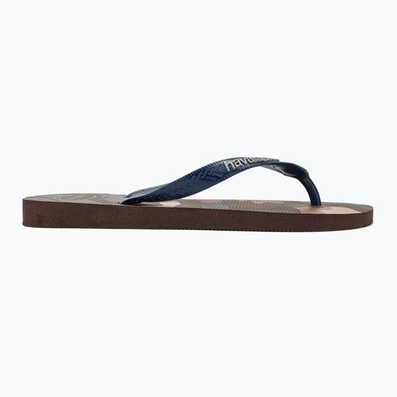 Men's Havaianas Top Camu dark brown flip flops 2