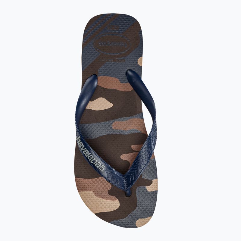 Men's Havaianas Top Camu dark brown flip flops 5