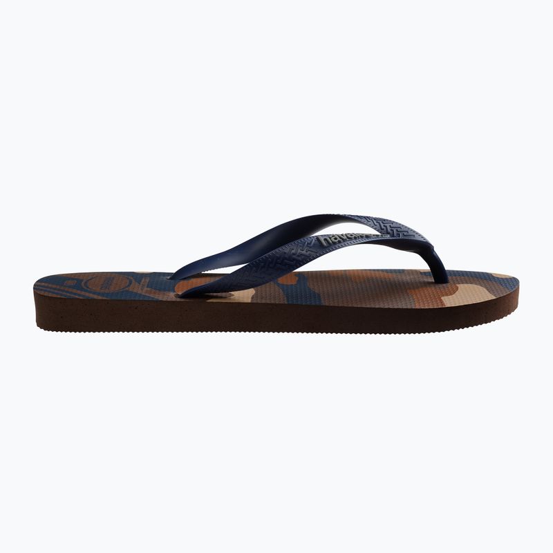 Men's Havaianas Top Camu dark brown flip flops 9