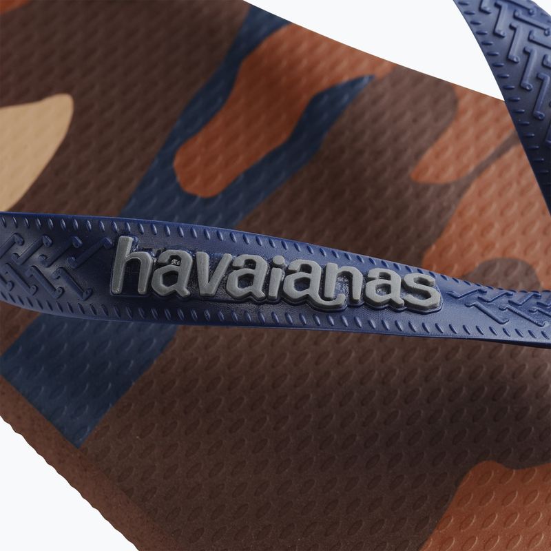 Men's Havaianas Top Camu dark brown flip flops 12