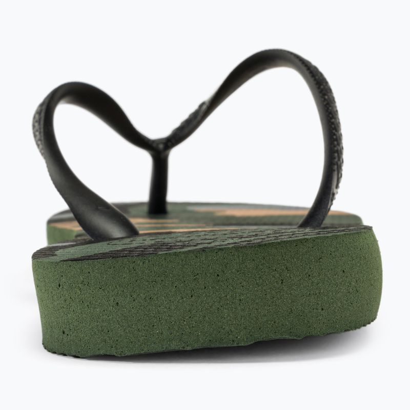 Men's Havaianas Top Camu green olive / black flip flops 6