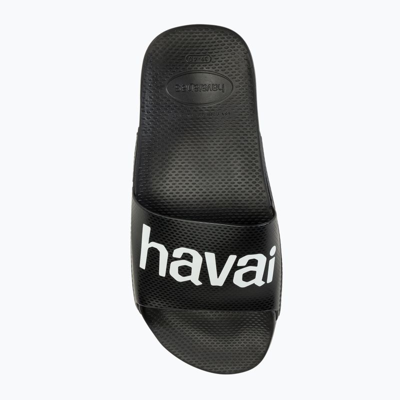 Havaianas Classic Logomania slides black / black 6