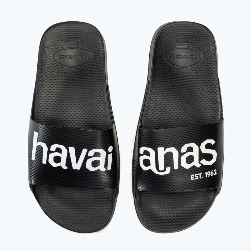 Havaianas Classic Logomania slides black / black 9