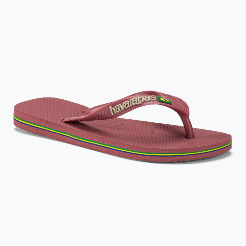 Havaianas Brasil Logo flip flops pau brasil