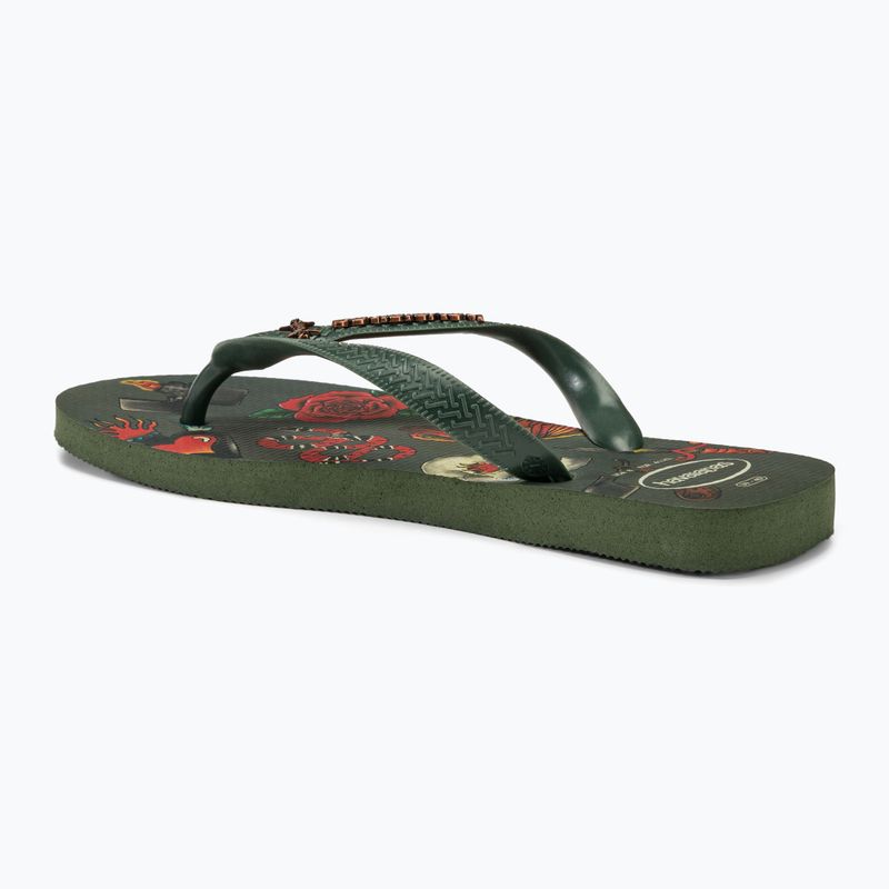 Men's Havaianas Top Tribo olive green flip flops 3