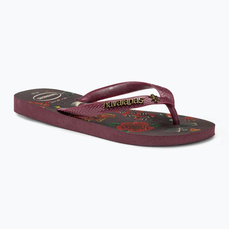 Men's Havaianas Top Tribo dark brown flip flops