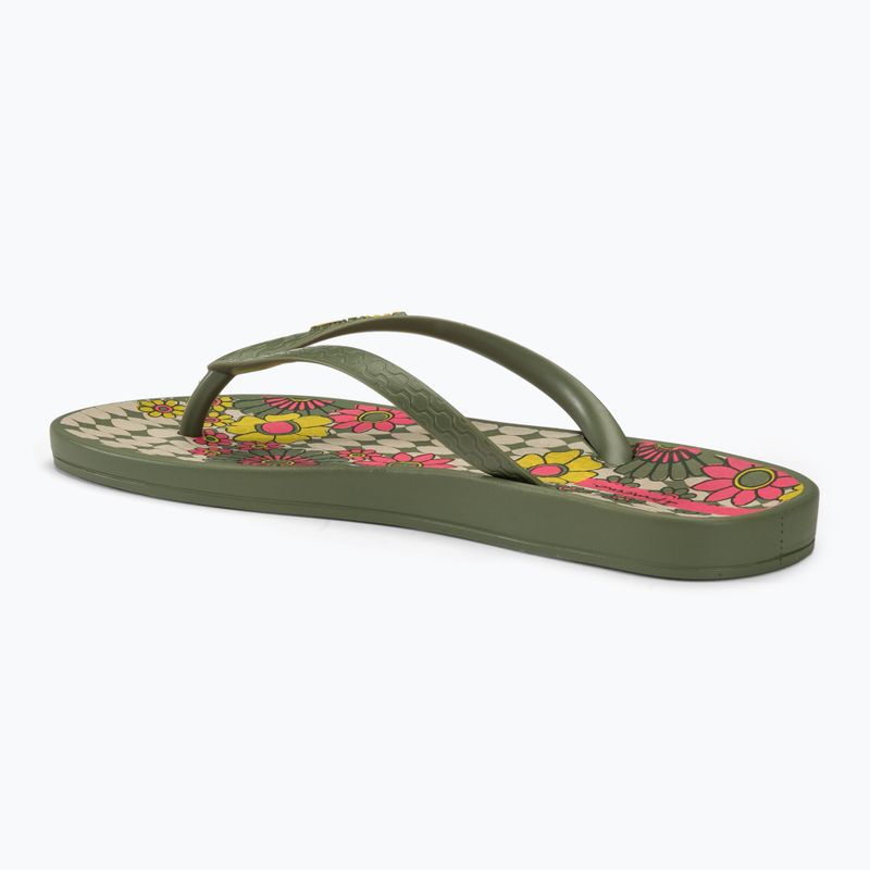 Ipanema Anatomic Temas green/beige/pink women's flip flops 3