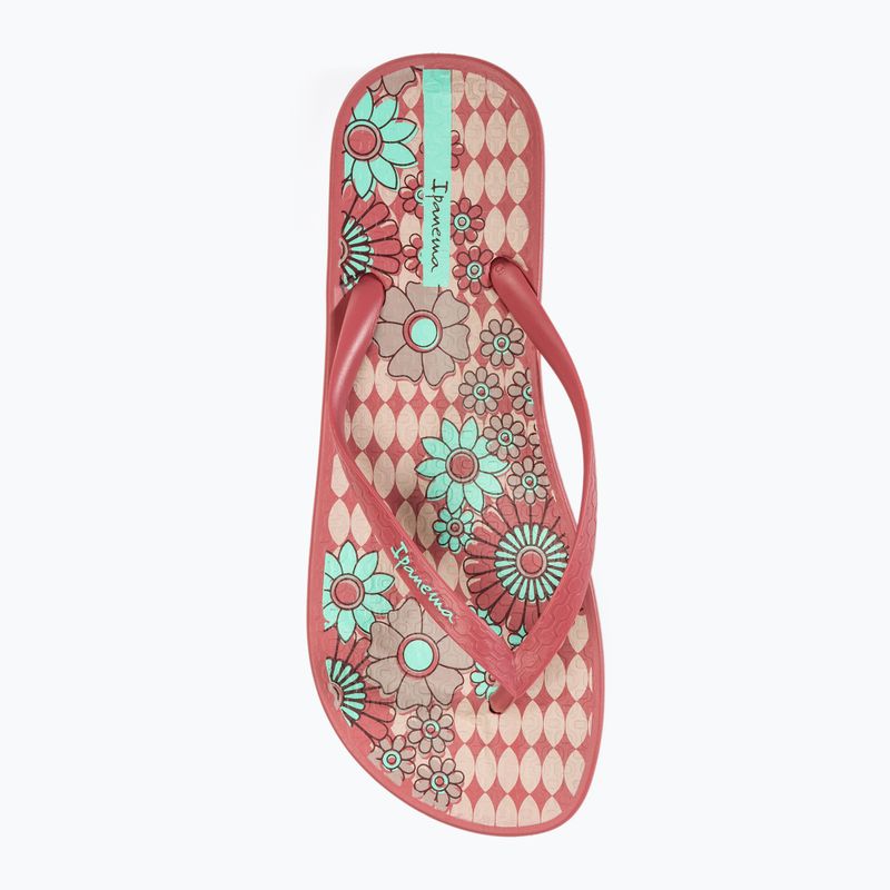 Women's Ipanema Anatomic Temas flip flops red/pink/green 5