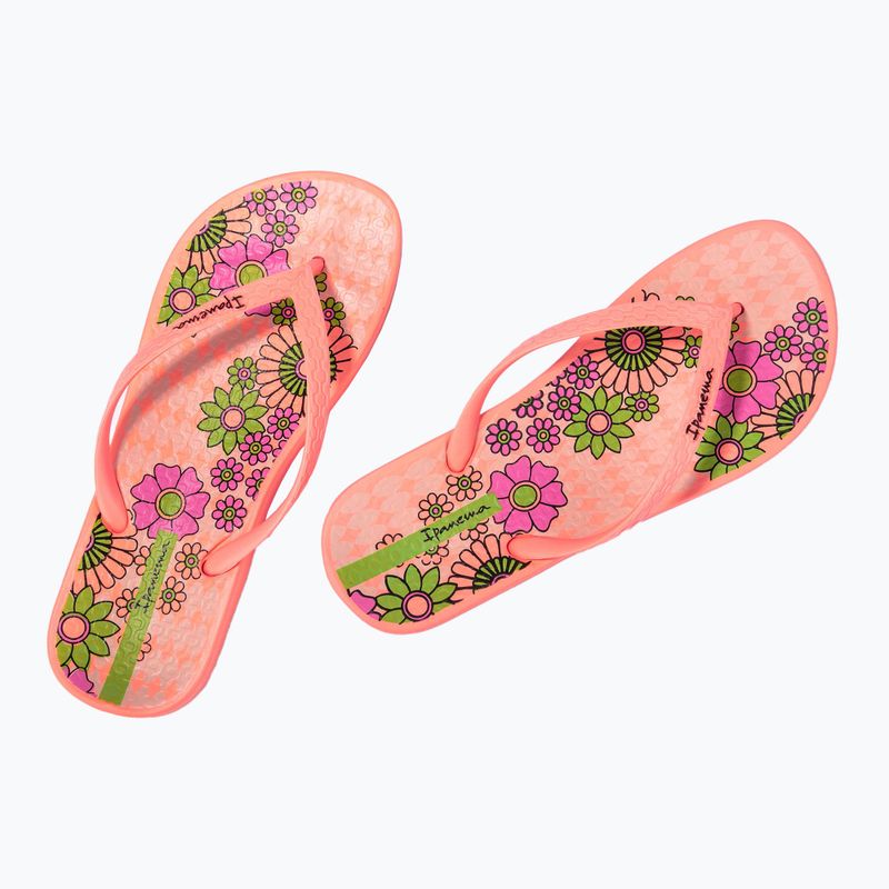 Ipanema Anatomic Temas pink/pink/green women's flip flops 8