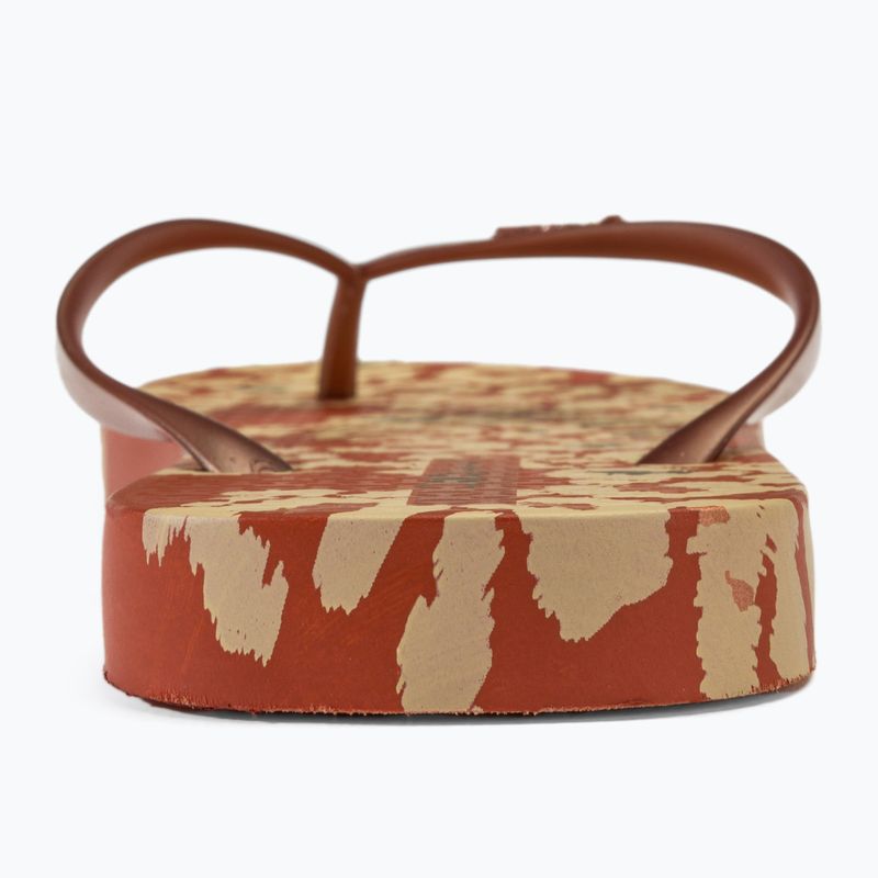 Ipanema Animale Print III brown/copper women's flip flops 6
