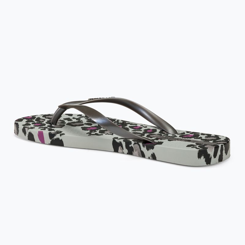 Ipanema Animale Print III grey/silver women's flip flops 3