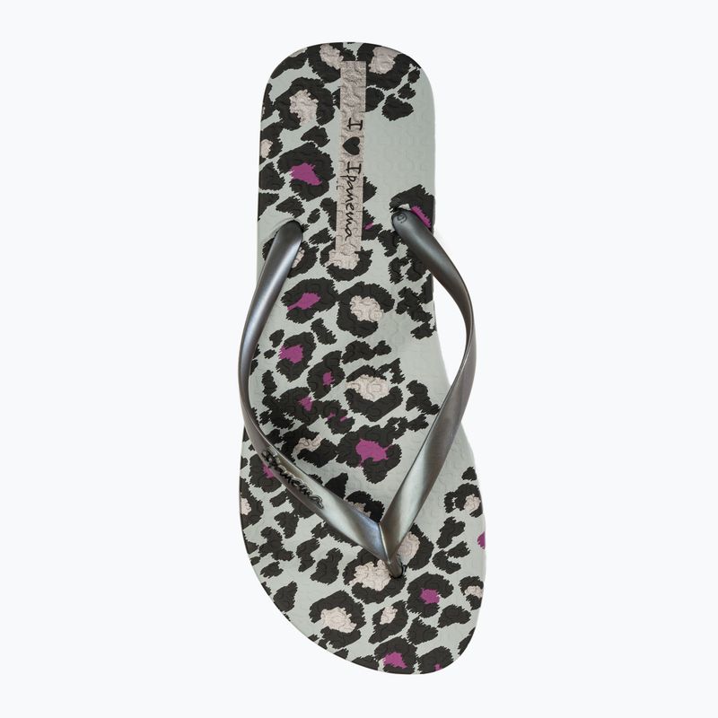 Ipanema Animale Print III grey/silver women's flip flops 5
