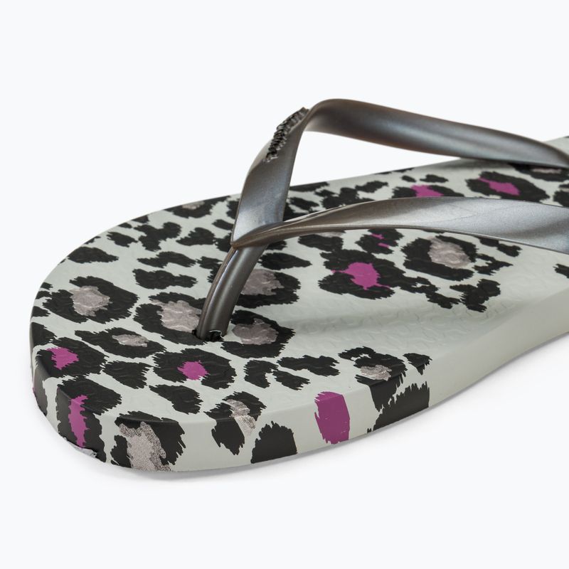 Ipanema Animale Print III grey/silver women's flip flops 7