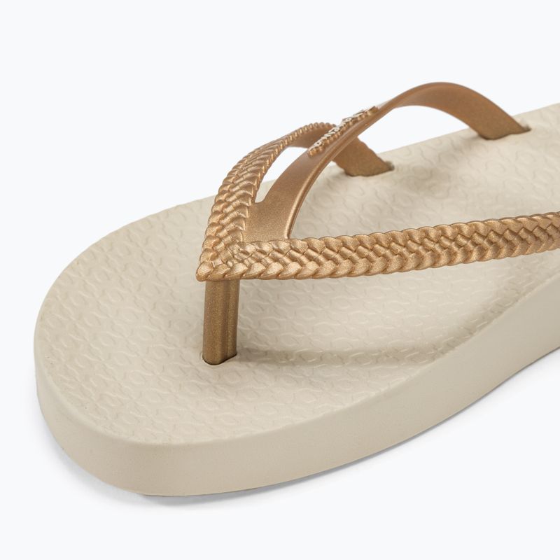 Ipanema women's flip flops Bossa Soft V beige/gold 7