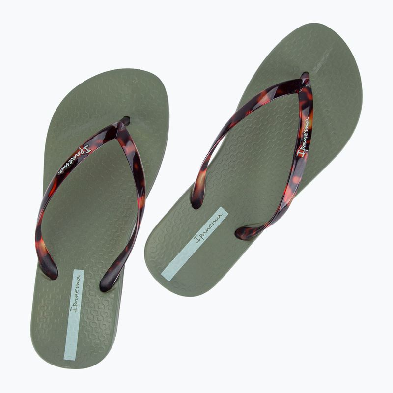 Ipanema Anat Connect green/clear women's flip flops 8