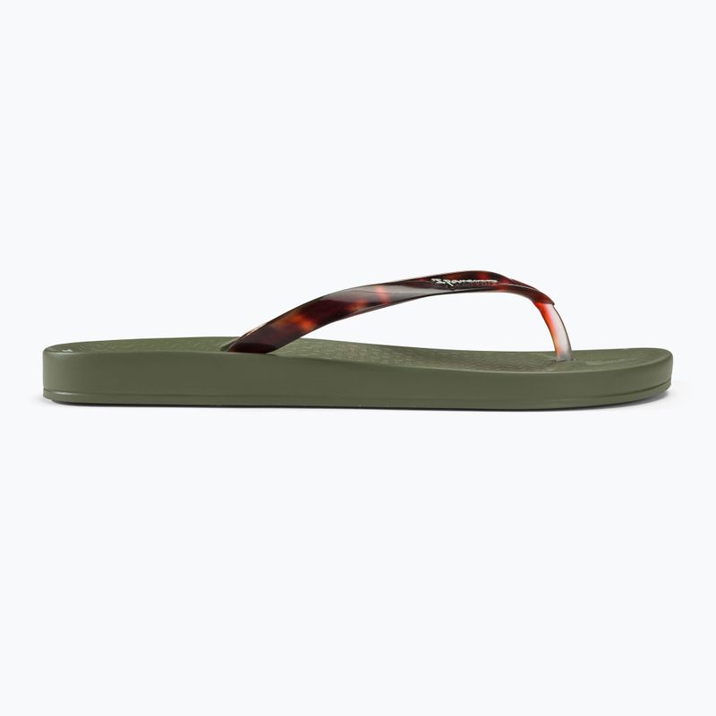 Ipanema Anat Connect green/clear women's flip flops 2