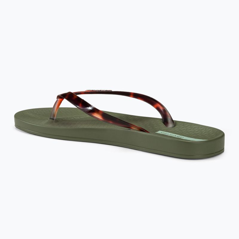 Ipanema Anat Connect green/clear women's flip flops 3