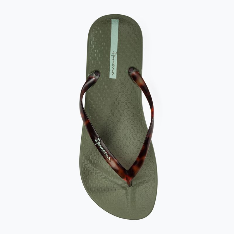 Ipanema Anat Connect green/clear women's flip flops 5