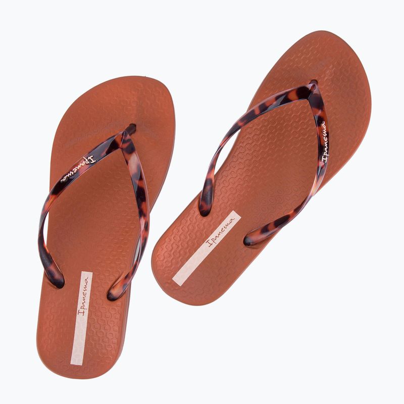Ipanema Anat Connect brown/clear women's flip flops 2
