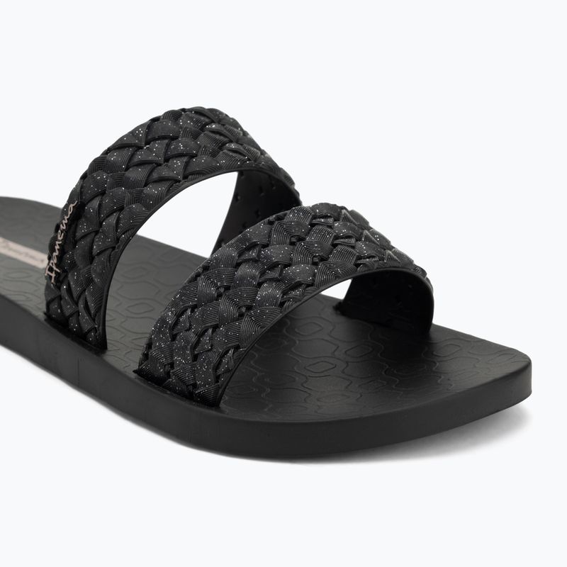Ipanema women's flip-flops Renda II black/glitter black 7