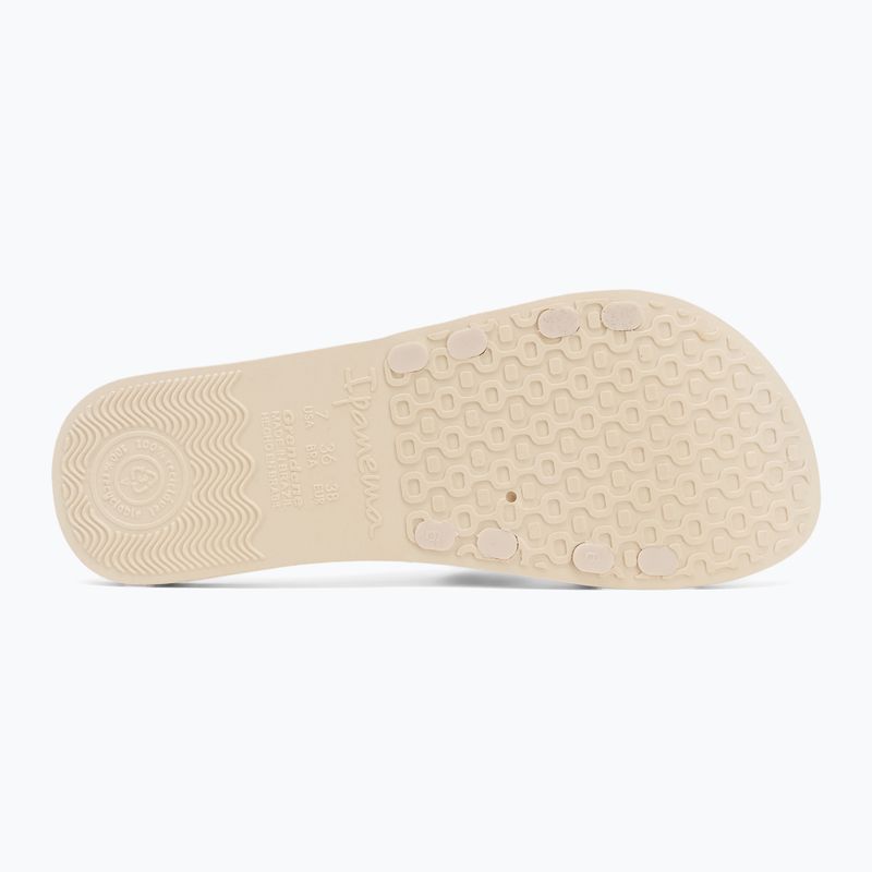 Women's flip-flops Ipanema Renda II beige/glitter beige 4