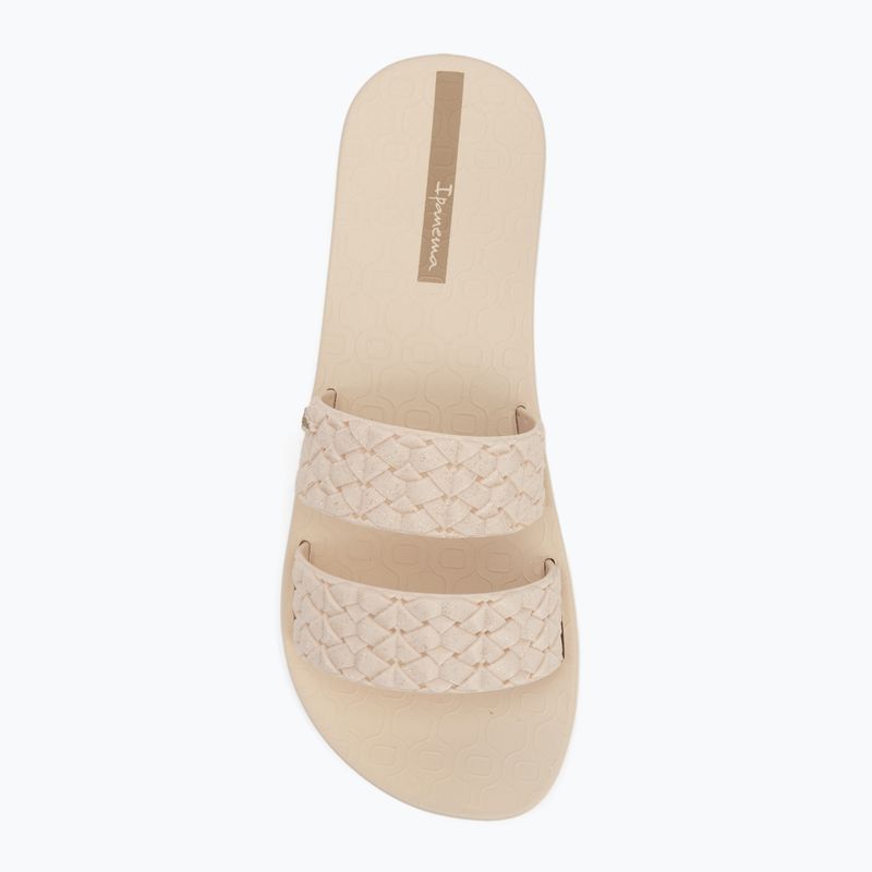 Women's flip-flops Ipanema Renda II beige/glitter beige 5