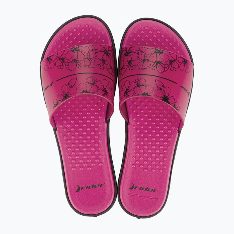 RIDER Splash V black/pink women's slides 2