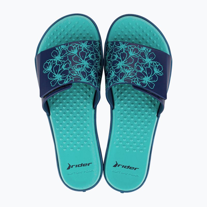 RIDER Pool V blue/light blue women's slides 9