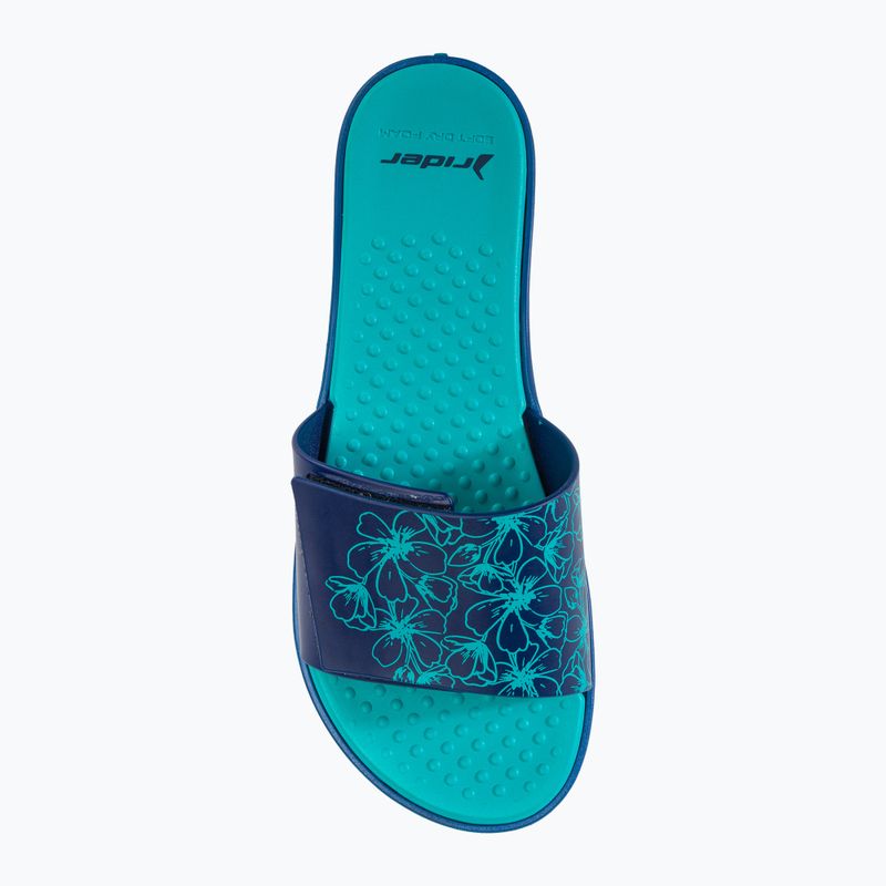 RIDER Pool V blue/light blue women's slides 5
