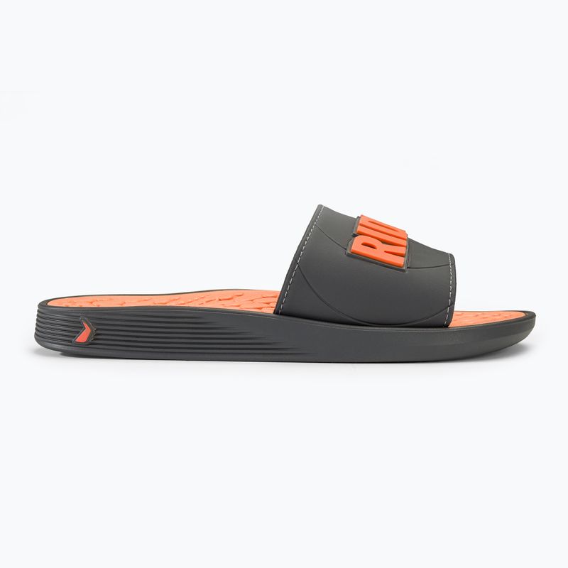 RIDER Pump Slide AD men's slides grey/dark grey/orange 2