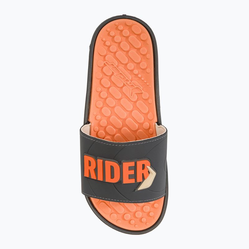 RIDER Pump Slide AD men's slides grey/dark grey/orange 5