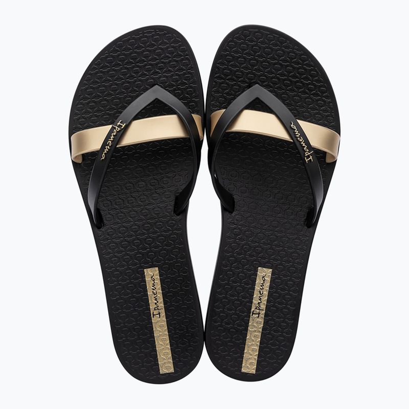 Ipanema Kirei black/gold women's flip flops 2