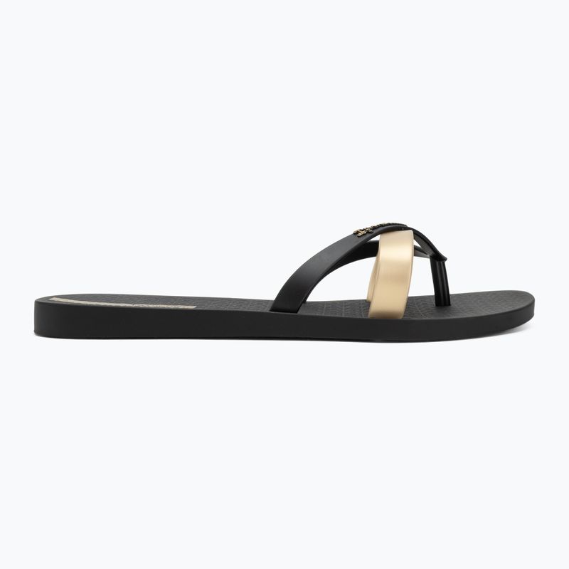 Ipanema Kirei black/gold women's flip flops 2