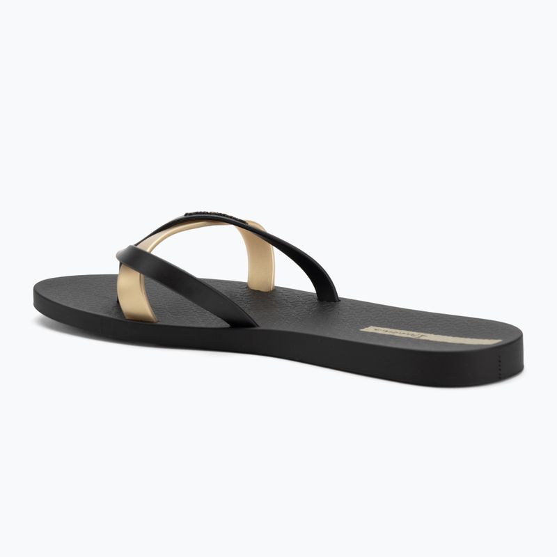 Ipanema Kirei black/gold women's flip flops 3