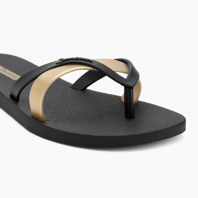 Ipanema Kirei black/gold women's flip flops 7